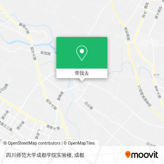 四川师范大学成都学院实验楼地图
