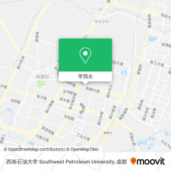 西南石油大学 Southwest Petroleum University地图