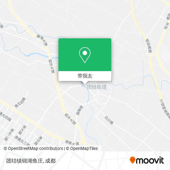 团结镇锦湖鱼庄地图