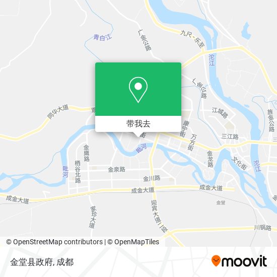 金堂县政府地图