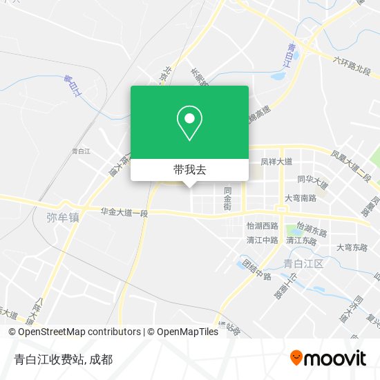 青白江收费站地图