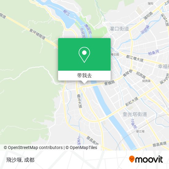 飛沙堰地图