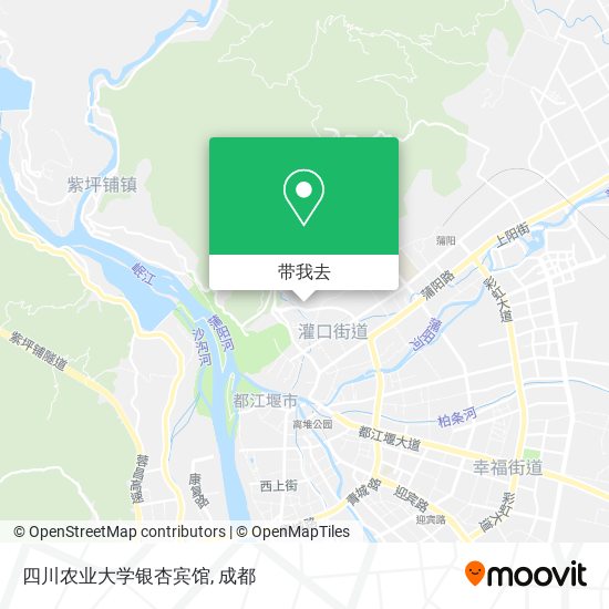 四川农业大学银杏宾馆地图