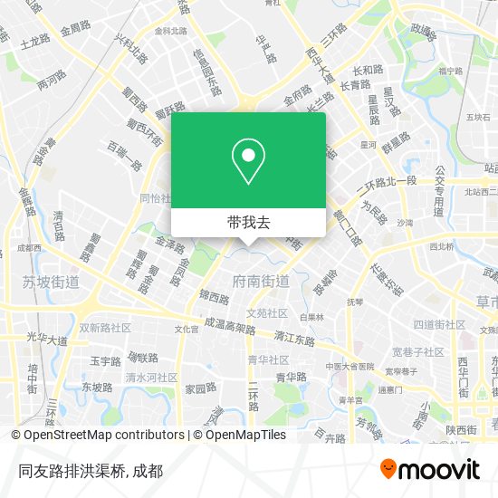 同友路排洪渠桥地图