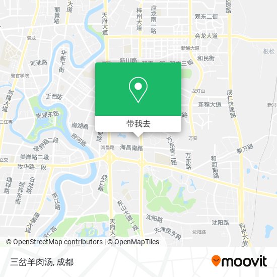 三岔羊肉汤地图