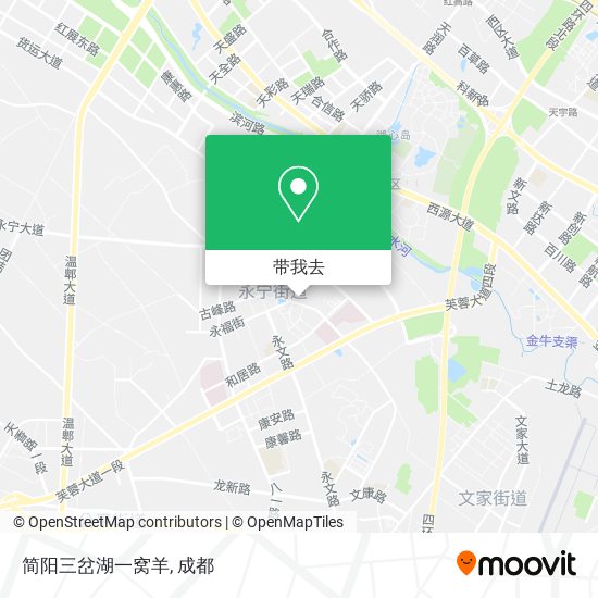 简阳三岔湖一窝羊地图