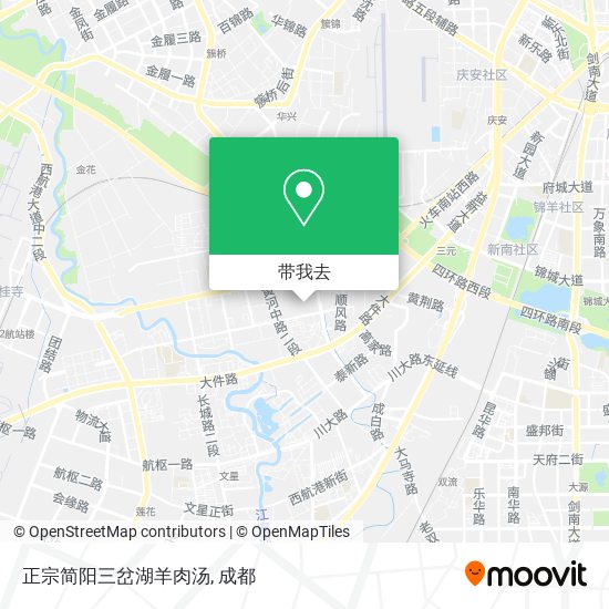 正宗简阳三岔湖羊肉汤地图