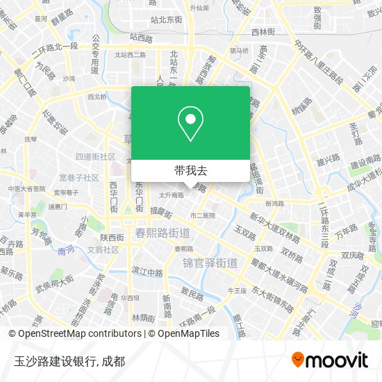 玉沙路建设银行地图