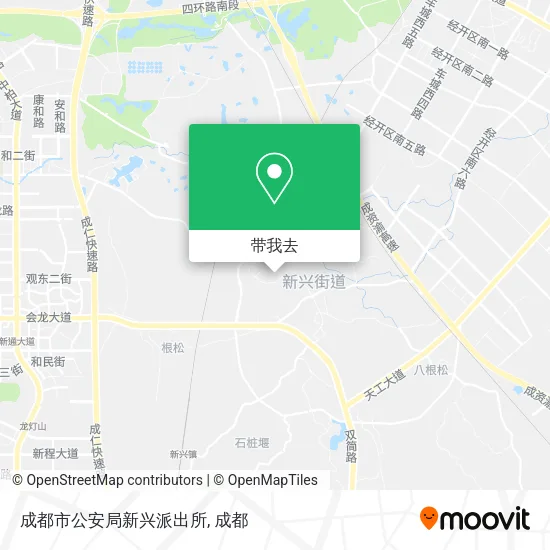 成都市公安局新兴派出所地图