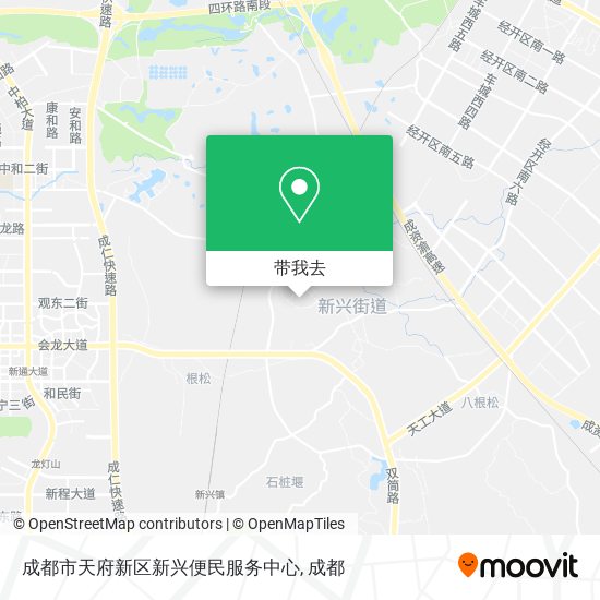 成都市天府新区新兴便民服务中心地图