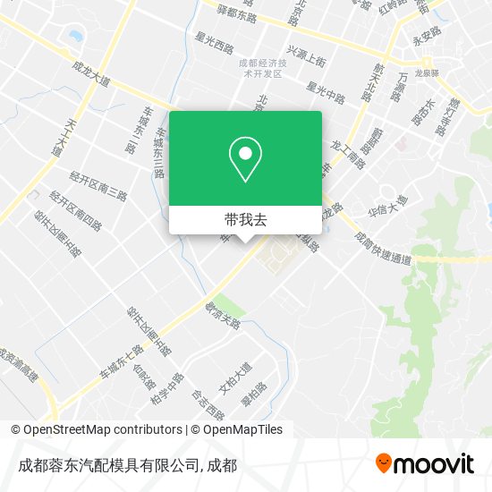 成都蓉东汽配模具有限公司地图