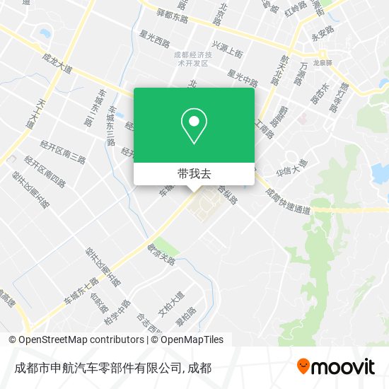 成都市申航汽车零部件有限公司地图