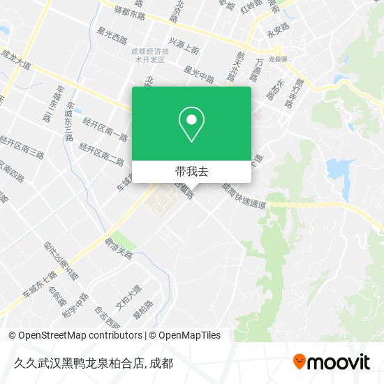 久久武汉黑鸭龙泉柏合店地图