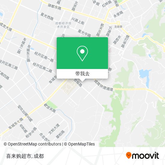 喜来购超市地图