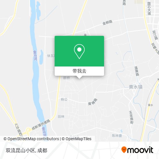 双流昆山小区地图