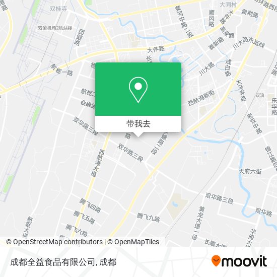成都全益食品有限公司地图