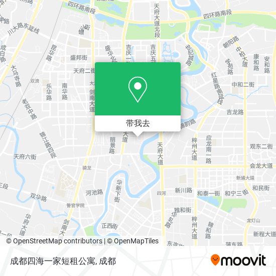 成都四海一家短租公寓地图