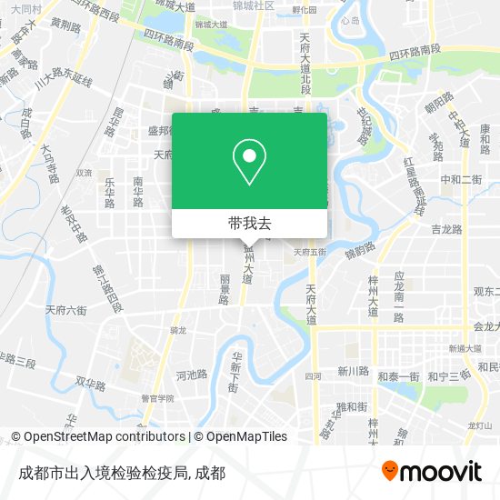 成都市出入境检验检疫局地图