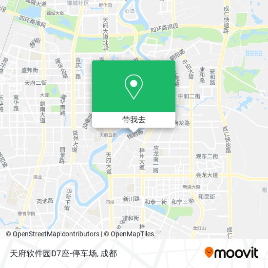 天府软件园D7座-停车场地图