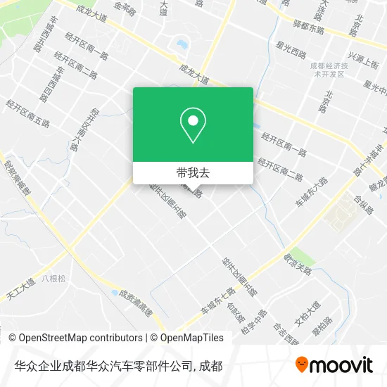 华众企业成都华众汽车零部件公司地图