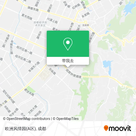 欧洲风情园(A区)地图