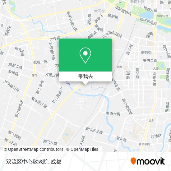 双流区中心敬老院地图