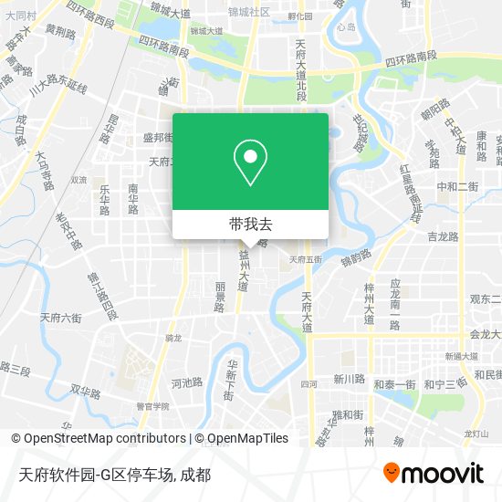 天府软件园-G区停车场地图