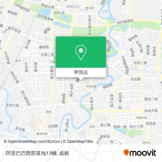 阿里巴巴西部基地13幢地图