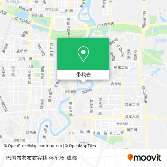 巴国布衣布衣客栈-停车场地图