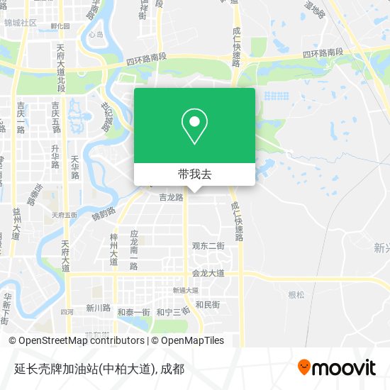 延长壳牌加油站(中柏大道)地图