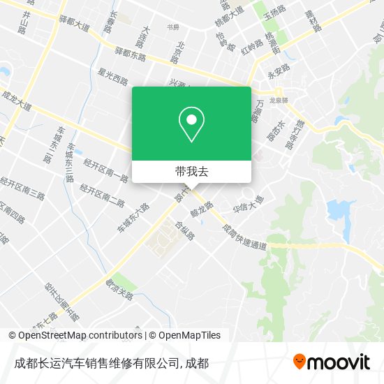 成都长运汽车销售维修有限公司地图