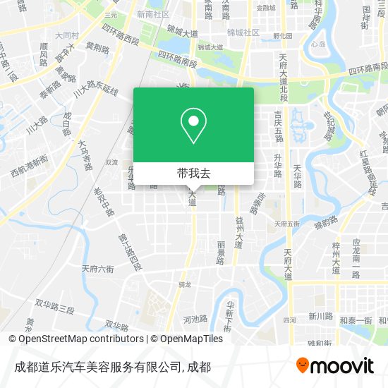 成都道乐汽车美容服务有限公司地图
