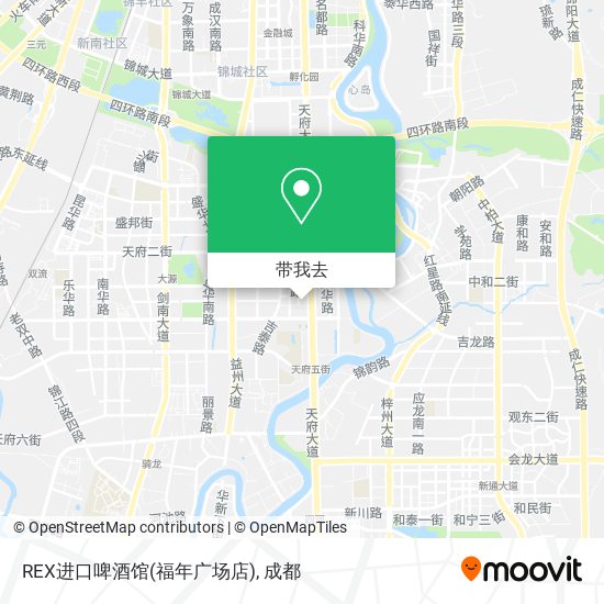 REX进口啤酒馆(福年广场店)地图