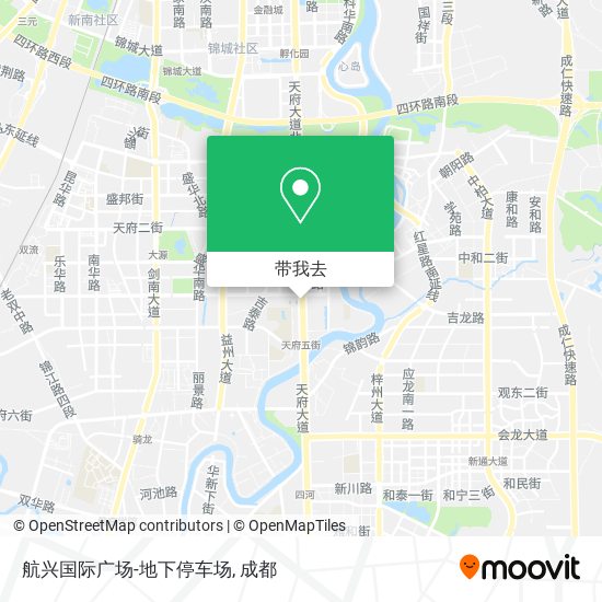 航兴国际广场-地下停车场地图