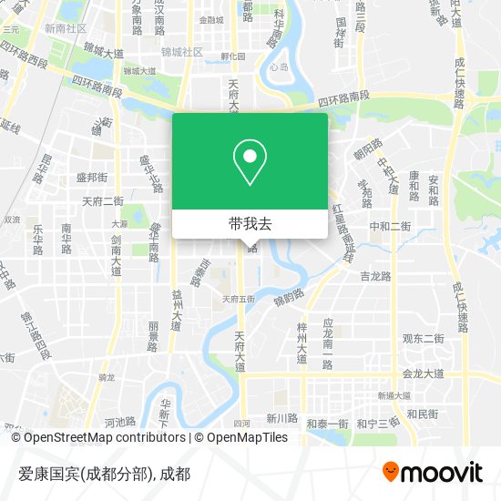 爱康国宾(成都分部)地图