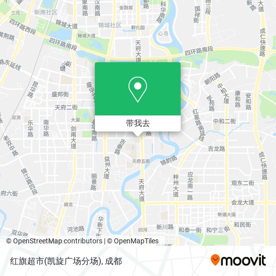 红旗超市(凯旋广场分场)地图