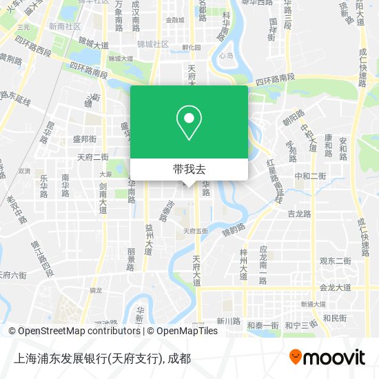 上海浦东发展银行(天府支行)地图