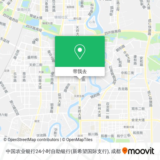 中国农业银行24小时自助银行(新希望国际支行)地图