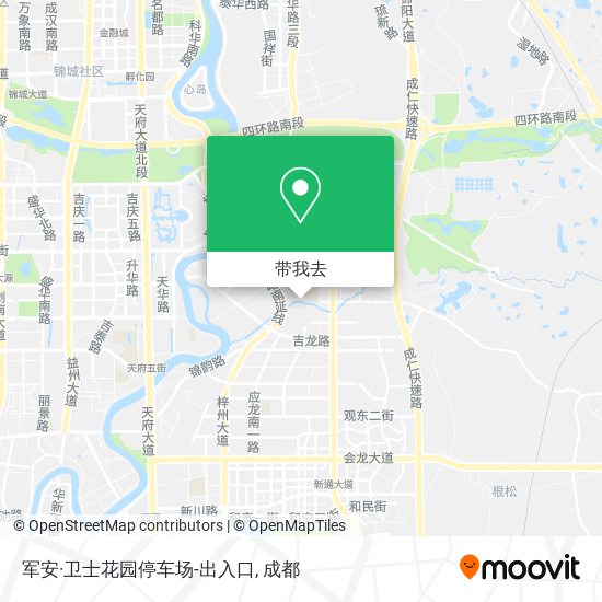 军安·卫士花园停车场-出入口地图