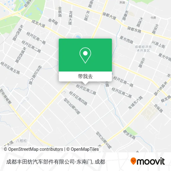 成都丰田纺汽车部件有限公司-东南门地图