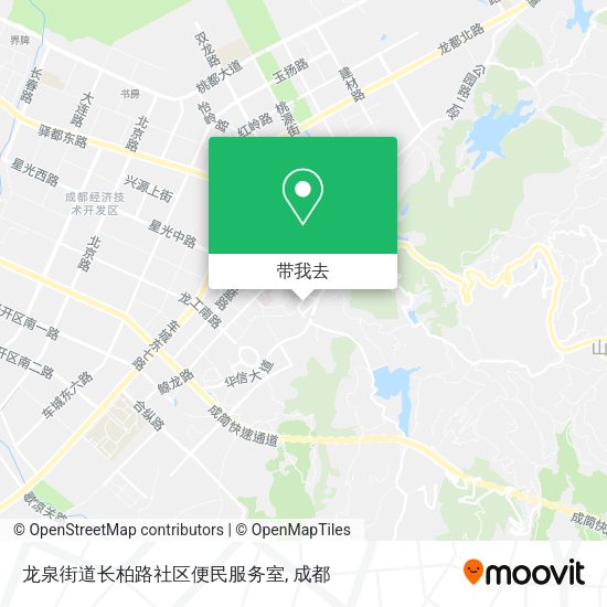 龙泉街道长柏路社区便民服务室地图