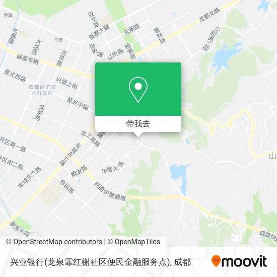 兴业银行(龙泉霏红榭社区便民金融服务点)地图