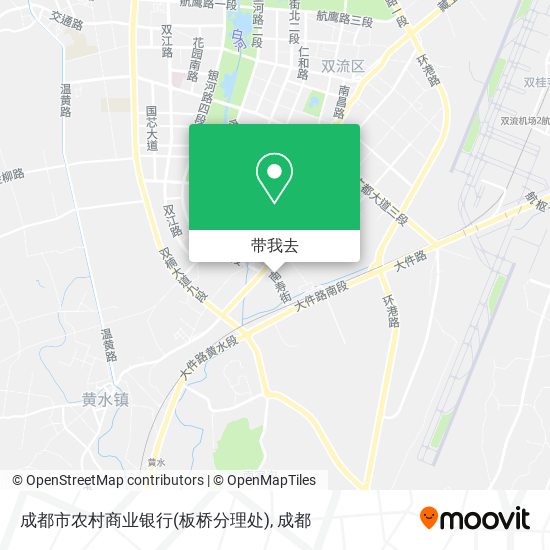 成都市农村商业银行(板桥分理处)地图