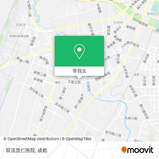 双流普仁医院地图
