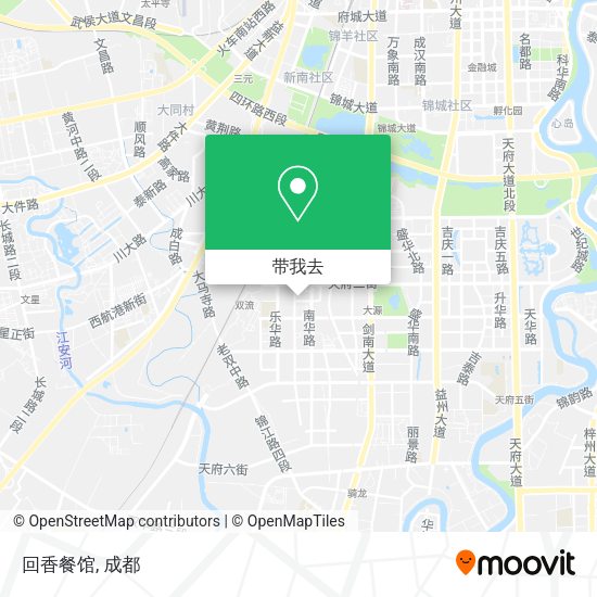 回香餐馆地图