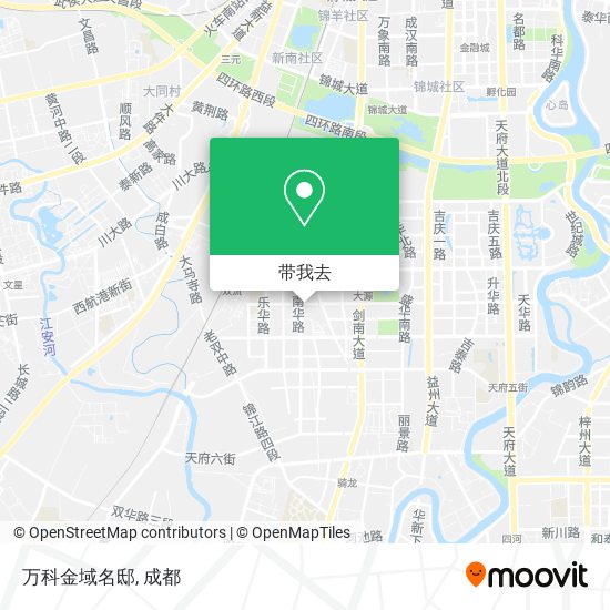 万科金域名邸地图
