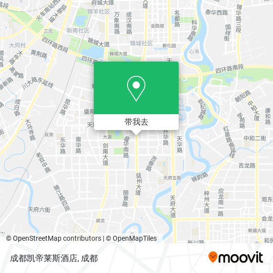 成都凯帝莱斯酒店地图