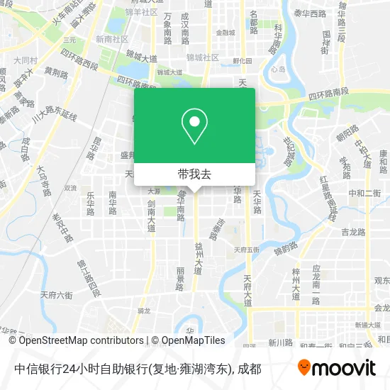 中信银行24小时自助银行(复地·雍湖湾东)地图