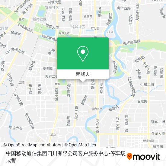 中国移动通信集团四川有限公司客户服务中心-停车场地图