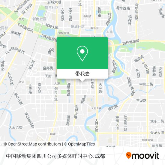 中国移动集团四川公司多媒体呼叫中心地图